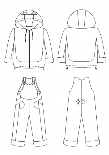 Комплект (куртка + полукомбинезон) Арт. Зайчонок 1020 бежевый; серый фото 5