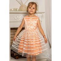 Красивое нарядное платье Арт. Праздник 19-170-1 персик
