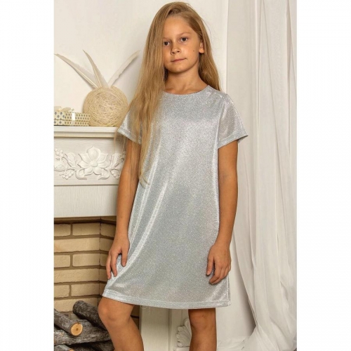Дискотечное платье Арт. Праздник 19-178-1 серебро фото 2