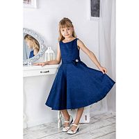 Праздничное платье для девочки Арт. Праздник 17-135-2 синий