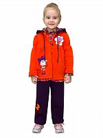 Комплект (куртка + джемпер + брюки) Арт. Умка 4170 оранжевый; т.фиолетовый