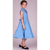 Праздничное платье для девочки Арт. Праздник 17-136-1 голубой