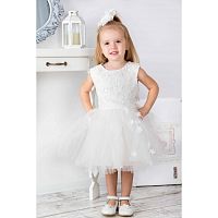 Маленькое платье для маленьких принцесс Арт. Праздник 18-152-1 молочный