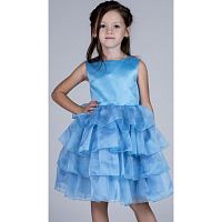 Праздничное платье для девочки Арт. Праздник 17-130-4 голубой