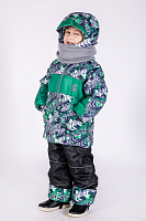Комплект (куртка + полукомбинезон) зим Арт. Полярик 00201-10 протектор трава; зелёный