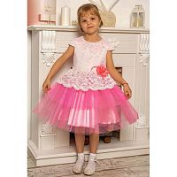 Красивое нарядное платье Арт. Праздник 19-171-1 розовый