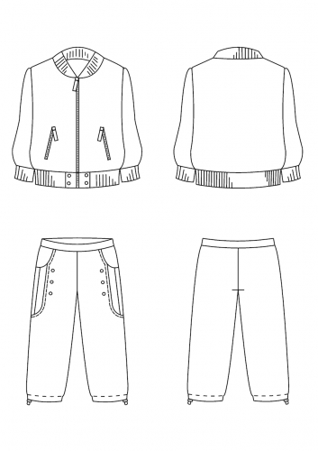Комплект (Куртка + брюки) Арт. Умка 4179-1 экрю; синий фото 5