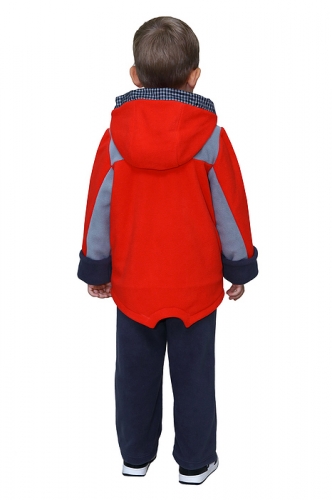 Комплект (куртка + брюки) Арт. По-ларчик 1095-1 красный; серый фото 2