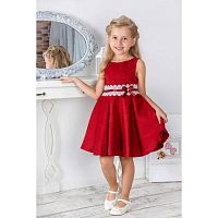 Праздничное платье для девочки Арт. Праздник 17-128-1 красный