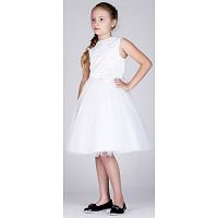 Праздничное платье для девочки Арт. Праздник 17-139-1 белый
