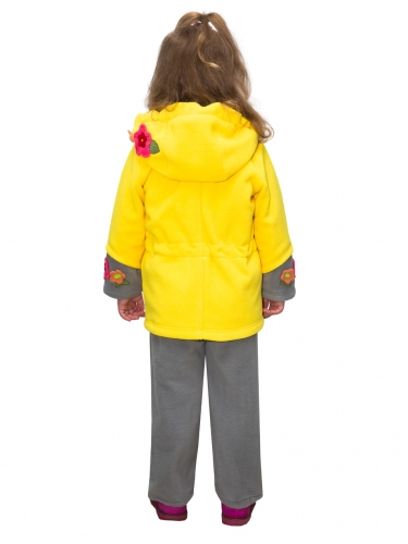 Комплект (пальто + полукомбинезон) Арт. Зайчонок 1075 желтый; серый фото 2