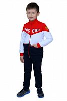 Спортивный костюм (куртка + брюки) Арт. Олимпик 4199 красный, белый, т.синий